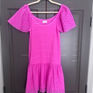 Pink Lilly Eyelet Dress